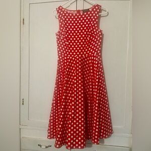 Dollz & Dames Red Polka Dot Dress
